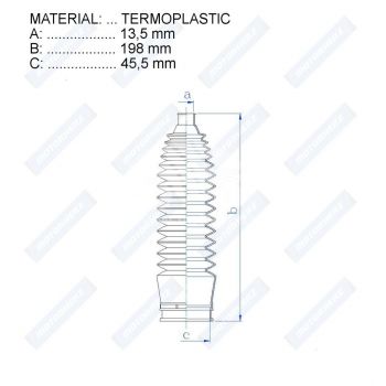 Пыльник рулевой рейки RDZ0081MG
