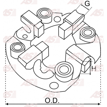 SBH4016P
Щiткотримач стартера