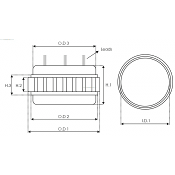 AS3040
Статор генератора VA-12V-120A. CG139448 111x142x30 до A14VI...