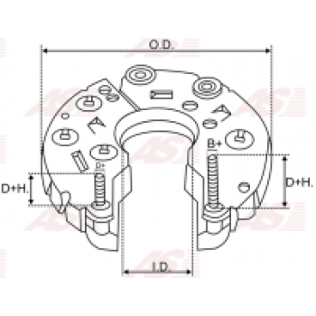 ARC6053
Дiодний мiст ND-12V. до А6082.104210-3951 Land Rover