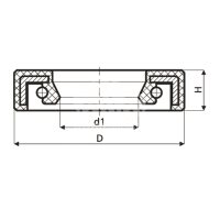 Сальник рулевой рейки HAZ1148