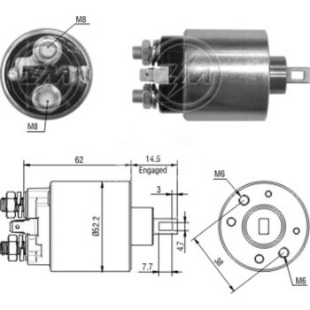 Втягивающее реле стартера SSP0716