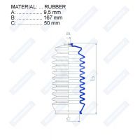 Пыльник рулевой рейки RDZ0217MG