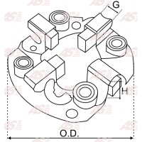 333566
Щiткотримач стартера BO-12V. CG333566. 104336530