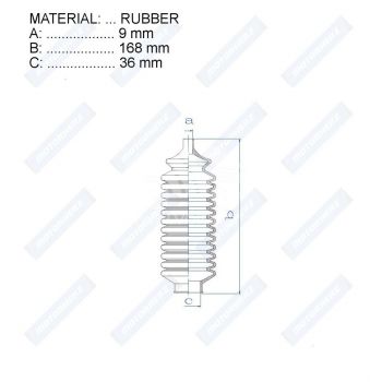Пыльник рулевой рейки RDZ0245MG