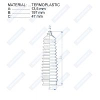 Пыльник рулевой рейки RDZ0519MG