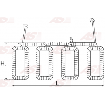 SF0081S
Обмотка стартера BO-24V-5.5kW. do 0001261001.CS1399