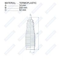 Пыльник рулевой рейки RDZ0098MG