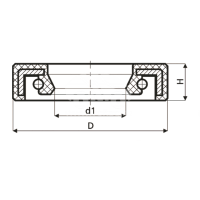 Сальник рулевой рейки HAZ0056