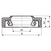 Сальник рулевой рейки HAZ1358