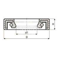 Сальник рулевой рейки HAZ1608