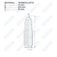 Пыльник рулевой рейки RDZ0424MG Пыльник рулевой рейки RDZ0424MG