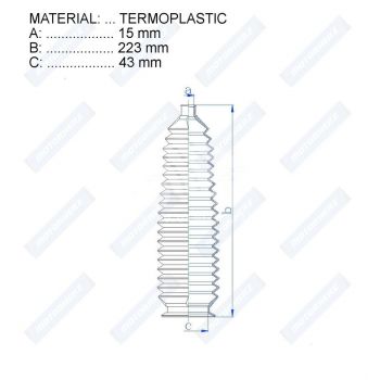 Пыльник рулевой рейки RDZ0424MG