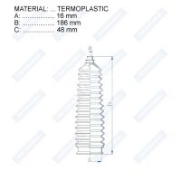 Пыльник рулевой рейки RDZ0522MG