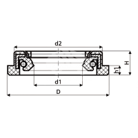 Сальник рулевой рейки HAZ0587RR
