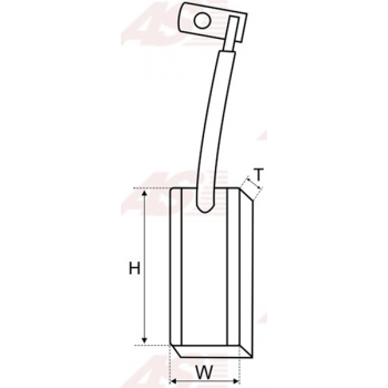 AB1001
Щiтки генератора DR-12V. CG140912 4.5x80x22