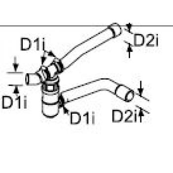 Webasto Dual valve. D1i Ø 18mm, D2i Ø 22 mm 1319650A