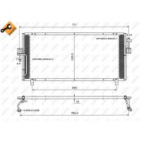 Радіатор кондиціонера (конденсер)  AC-20NI01_35195-NR