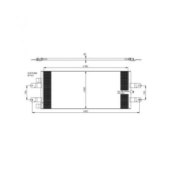 5003001 Радиатор кондиционера SCANIA