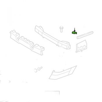 BRACKET – REAR BUMPER SIDE UPPER, RH 86654-2J000