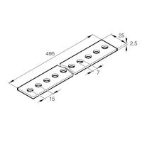 Eberspächer Mounting strip. Silver-coloured. 50 cm. 201819800501