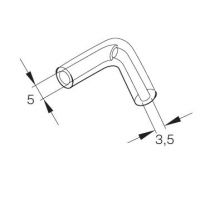 Eberspächer Reduction piece fuel hose. Ø 3,5/5,0 mm. Rectangular 252110050301