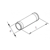 Eberspächer Sleeve joint for water hose. Ø 19/19 mm BD0000950311