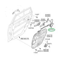 LATCH-RR DOOR,LH 81410-A4000