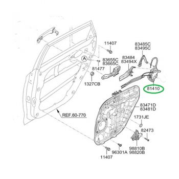 LATCH-RR DOOR,LH 81410-A4000 LATCH-RR DOOR,LH 81410-A4000