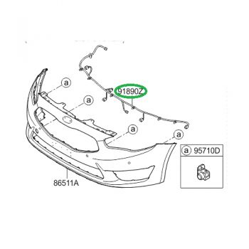 WIRING HARNESS-BACK WARNING SYSTEM EXT. 91895-3R511