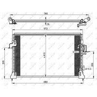 Радіатор кондиціонера (конденсер)  AC-20LR04_35754-NR