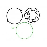 2700227 Ремкомплект компресора, прокладка кришки DELPHI CVC OPEL ASTRA H ZAFIRA B (METAL + GUMA HNBR)