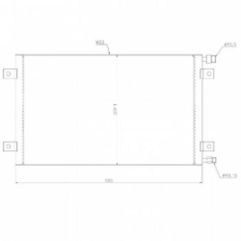 5002053 Радиатор кондиционера KOMATSU WA200-6 WA200PZ-6 WA250-6 WA320-6 WA320PZ.6 WA380-6 WA430-6H