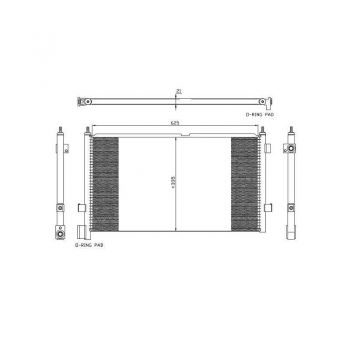 5003301 Радиатор кондиционера VOLVO