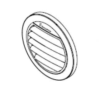 Eberspächer Flow out grid flat 30º for hose adapter Ø 50/60 mm. White 221000010045