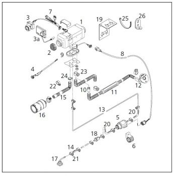 Webasto Air Top EVO 40 Marine. 12 Volt. Comfort 9036994A