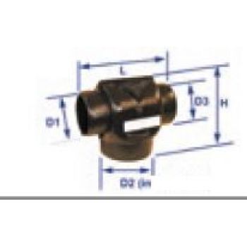 Webasto BlueCool Air divider T-piece. 100/125F/100 WBCL001552A