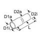 Webasto Molded hose. D1i Ø 20 mm, D2i Ø 18 mm, D1a Ø 27 mm, D2a Ø 25 mm. Length 60 mm 1320856A