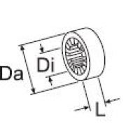 Webasto Profile rubber. Di Ø 22 mm, Da Ø 46.5 mm. Length 20 mm. Black 1322884A