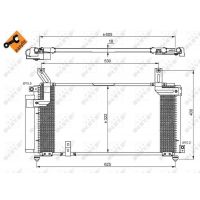 Радіатор кондиціонера (конденсер)  AC-20SZ05_35847-NR