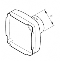 Eberspächer Hood for Airtronic D 2 heaters. Ø 75 mm 221000010017