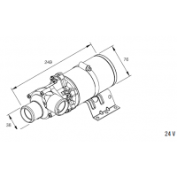 Eberspächer Waterpump Flowtronic S. 24 Volt. 5000 L/H. Ø 38mm. 251818300000 Eberspächer Waterpump Flowtronic S. 24 Volt. 5000 L/H. Ø 38mm. 251818300000
