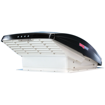  MaxxAir MaxxFan Deluxe Дистанционно управление Вентилатор на покрива 356 мм  капак за дим