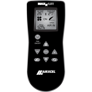  MaxxAir MaxxFan Deluxe Дистанционно управление Вентилатор на покрива 356 мм  капак за дим