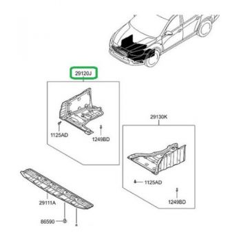 PANEL-SIDE COVER,RH 29120-3R300