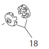 Webasto Clutch half for DBW 2010 and 2012 heaters. Ø 6 mm. 1320035C