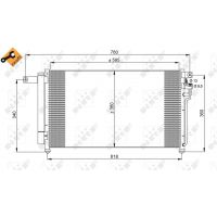 Радіатор кондиціонера (конденсер)  AC-20KI08_35851-NR