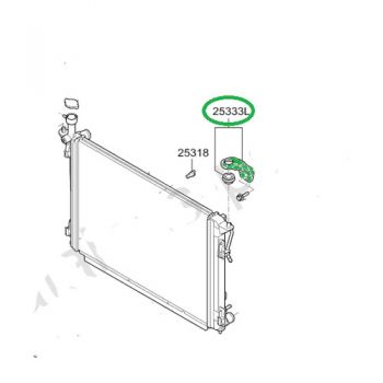 BRACKET-RADIATOR MTG UPPER,LH 25332-A9000
