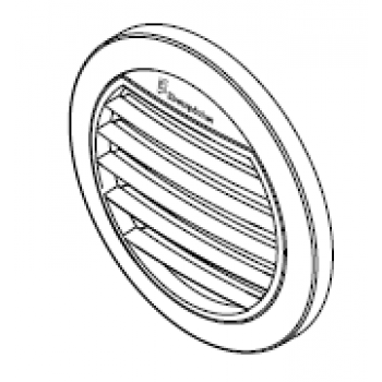 Eberspächer Flow out grid, flat 0º for hose adapter Ø 50/60 mm. White 221000010041