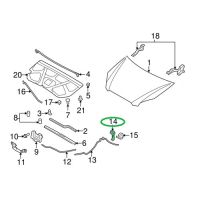 HANDLE-HOOD LATCH RELEASE 81181-2B000S8